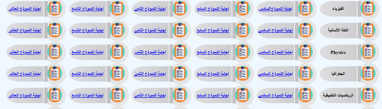 نماذج استرشادية للصف الثالث الثانوي 2025 فيزياء